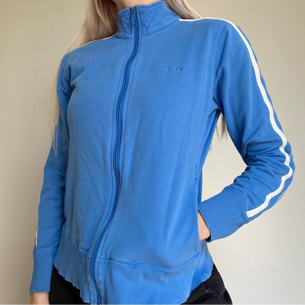 BLUE REEBOK ZIP UP JACKET